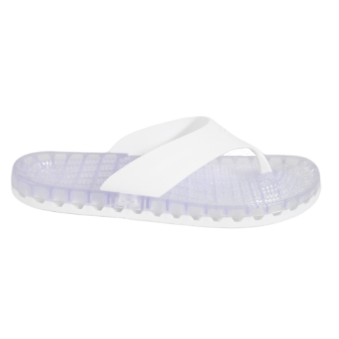 Ibiza Thong Sandal - Clear|White