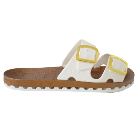 La Jolla Prestige Slide Sandal - White